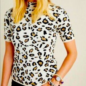 Field Flower by Anthropologie Short Sleeve Mock